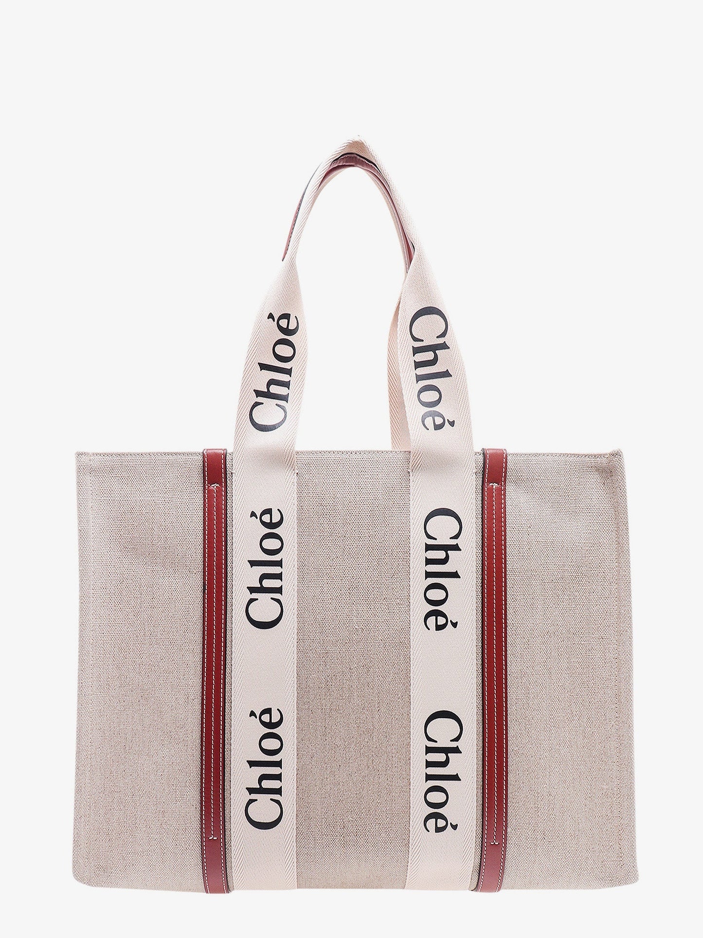 Woody linen shoulder bag