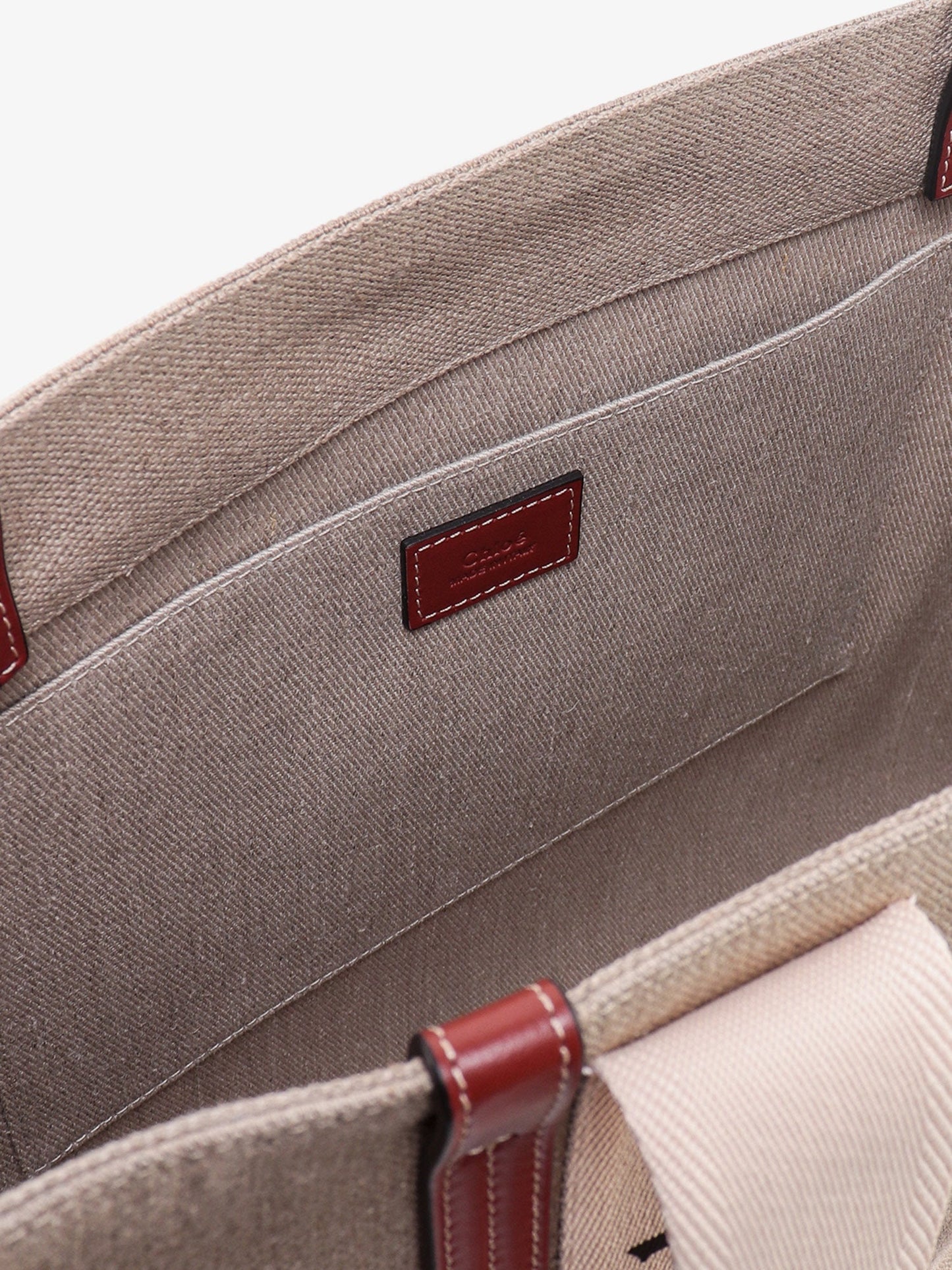 Woody linen shoulder bag