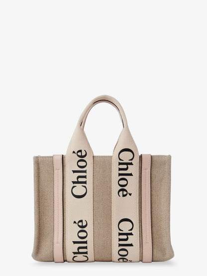 Woody linen and leather Tote Bag thumbnail
