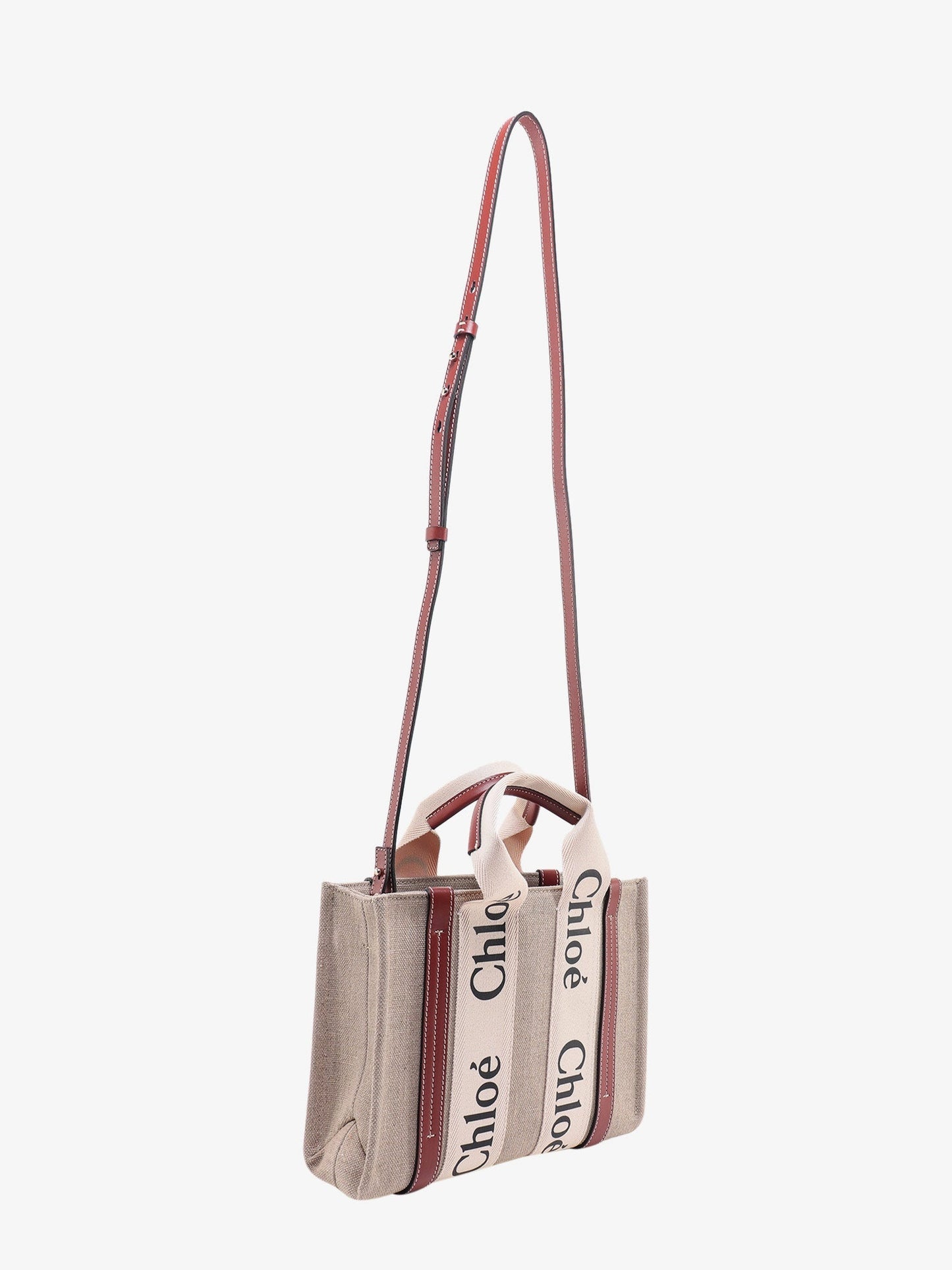 Woody linen handbag