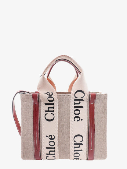 Woody linen and leather Tote Bag thumbnail