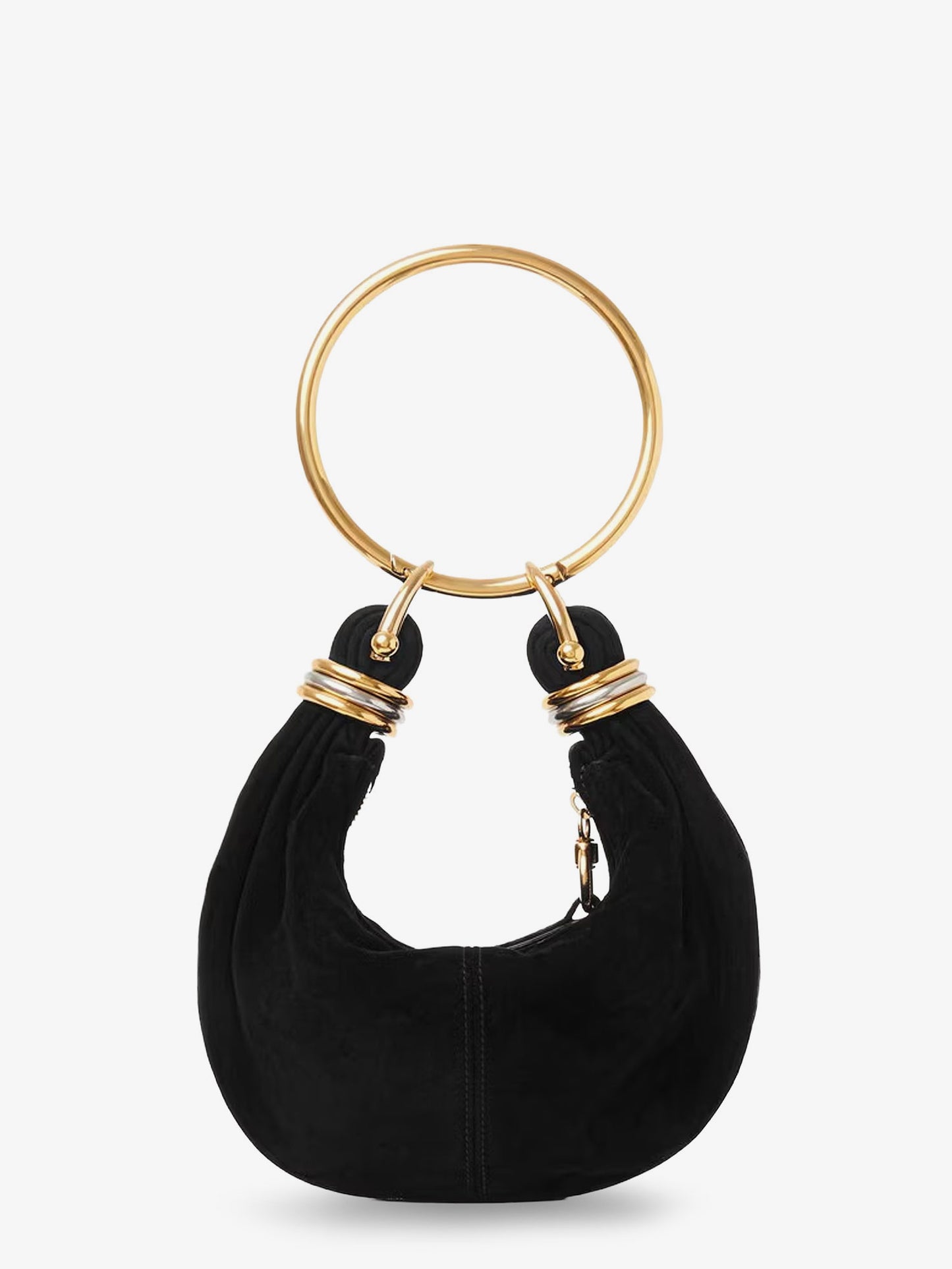 Bracelet suede crossbody bag