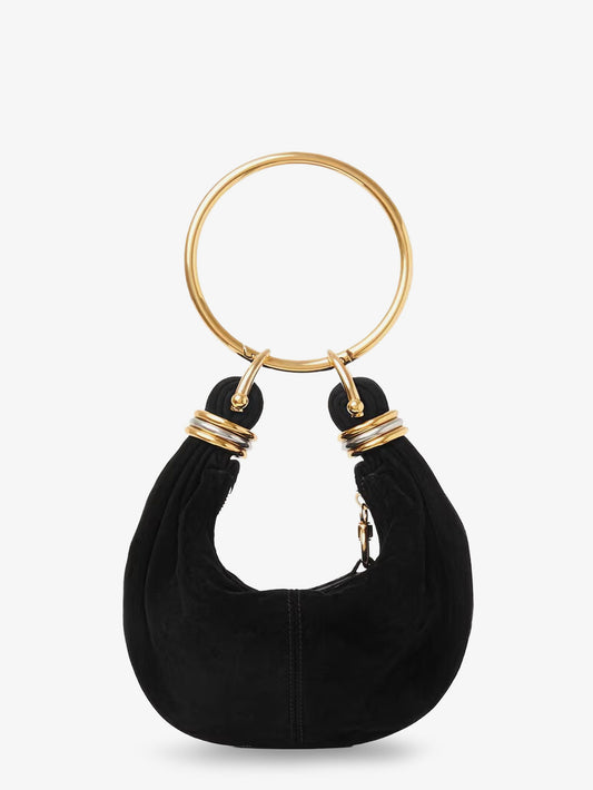 Bracelet suede crossbody bag