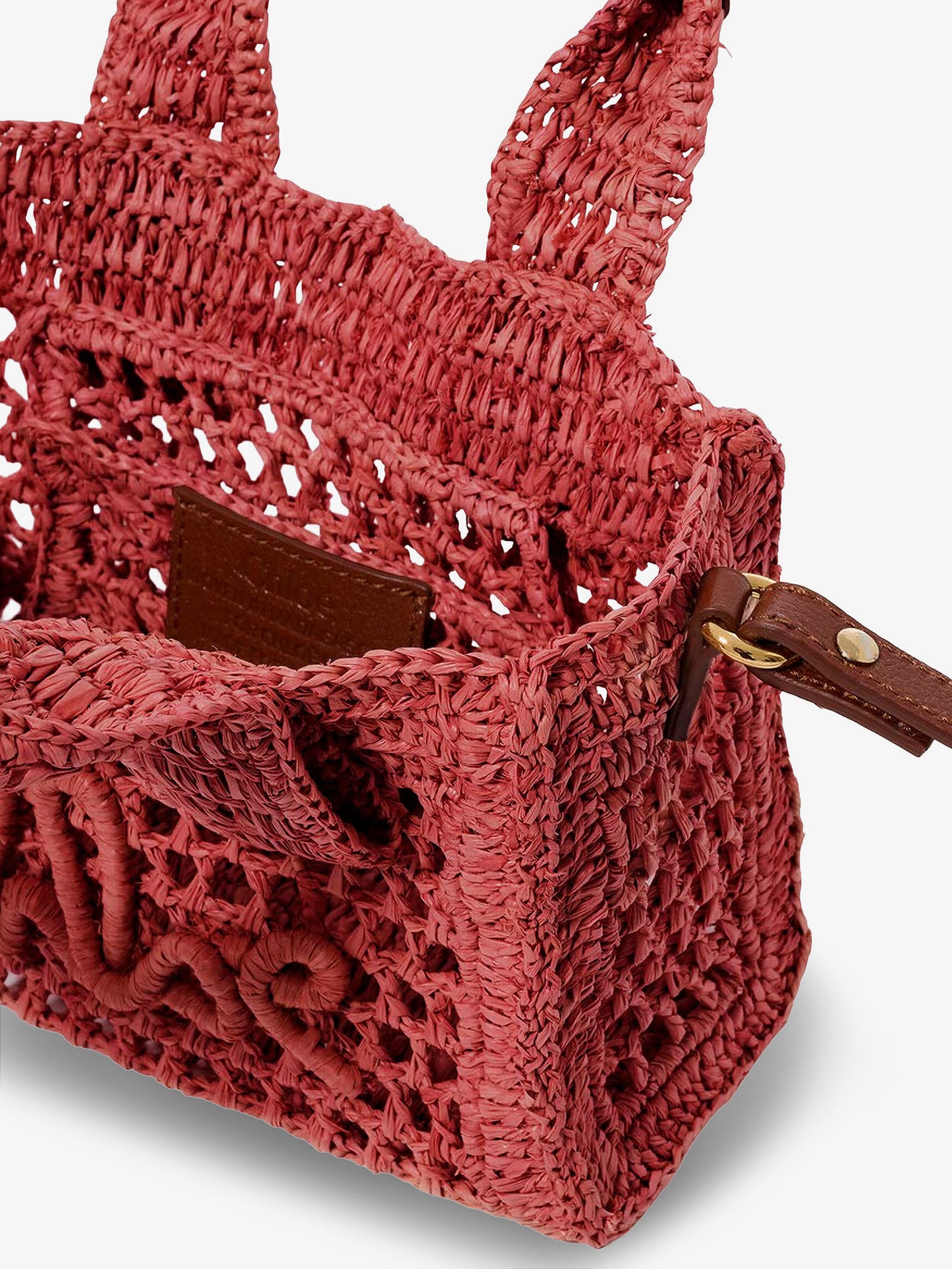 Borsa a tracolla Summer Banana in rafia
