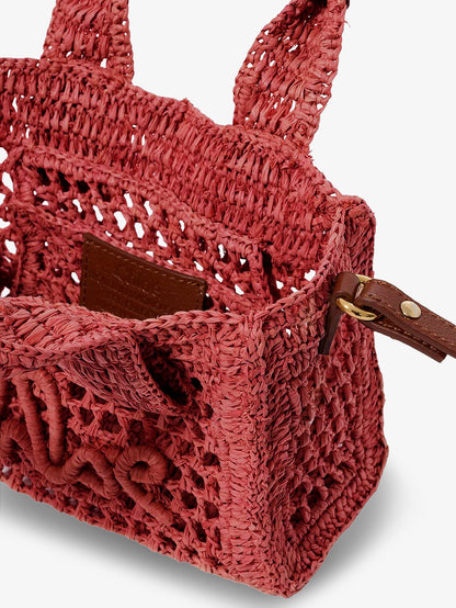 Borsa a tracolla Summer Banana in rafia thumbnail