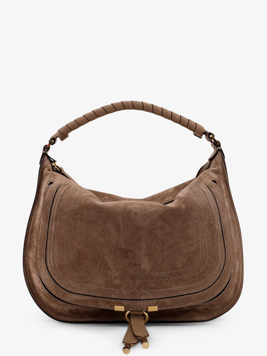 Marcie suede shoulder bag