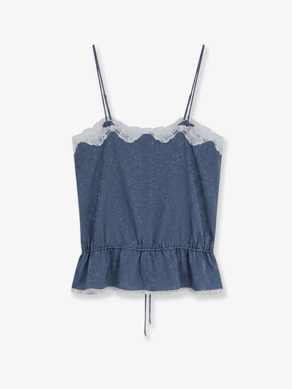 Printed silk top thumbnail