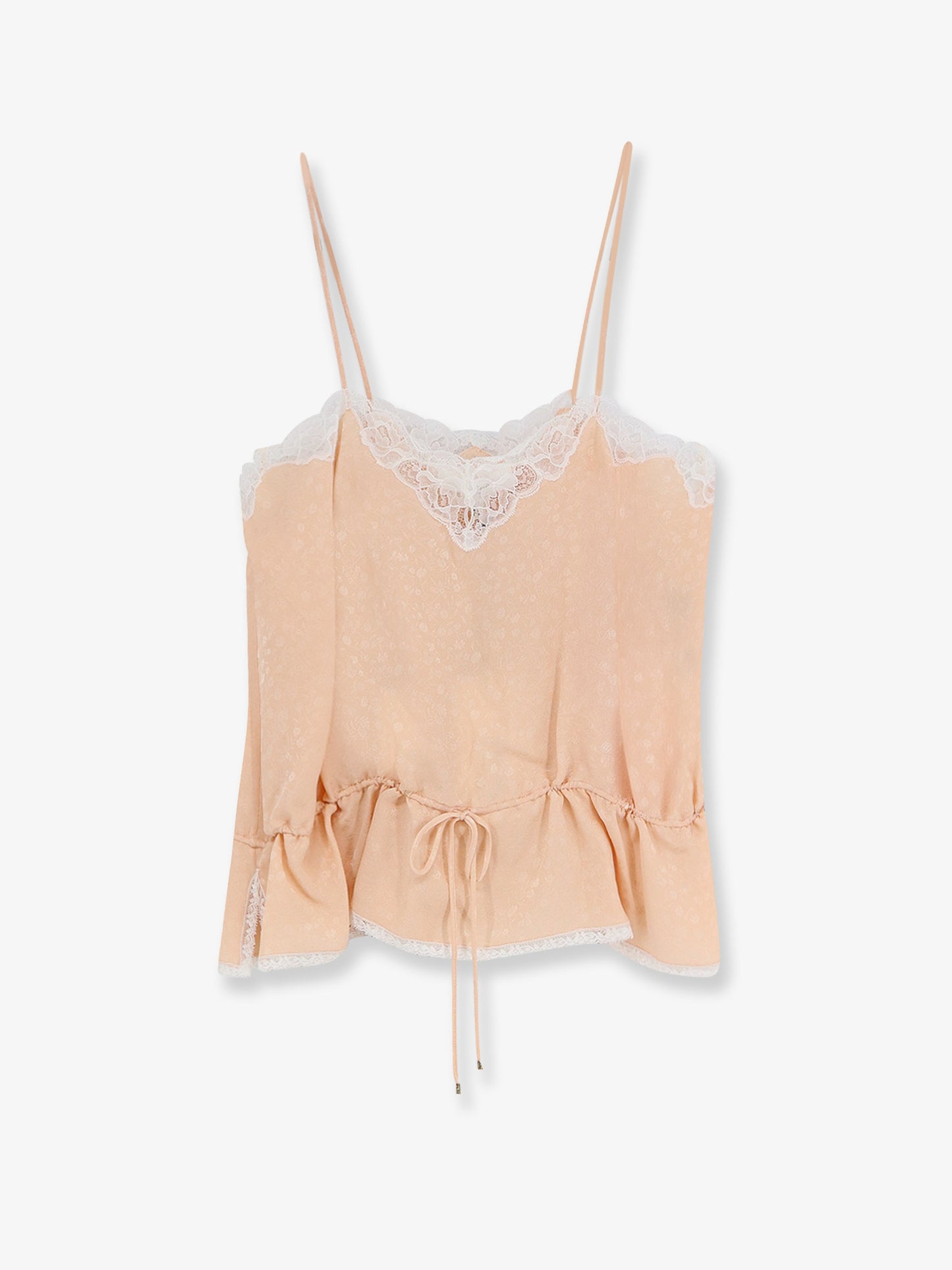 Printed silk top