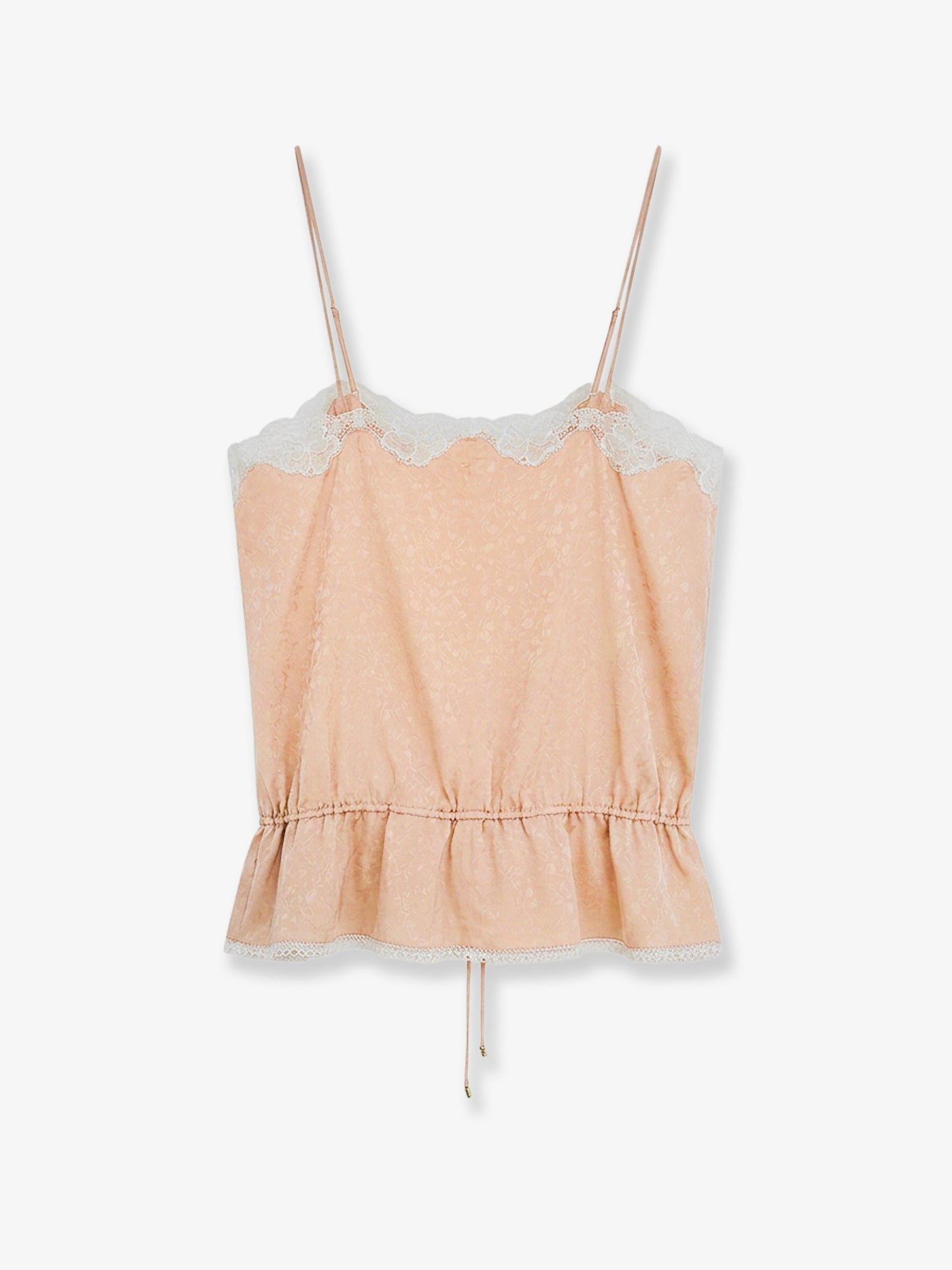 Printed silk top
