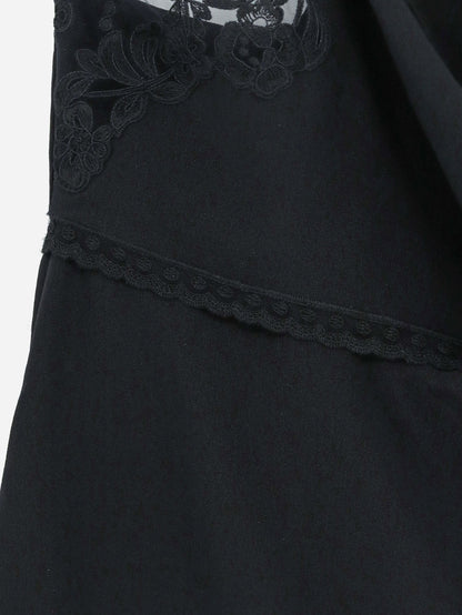 Silk top with lace profile thumbnail