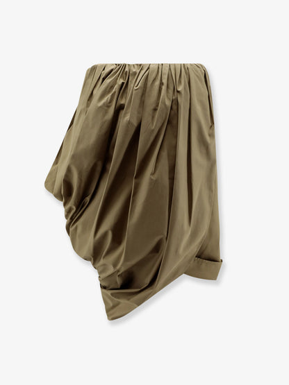 Draped cotton skirt thumbnail