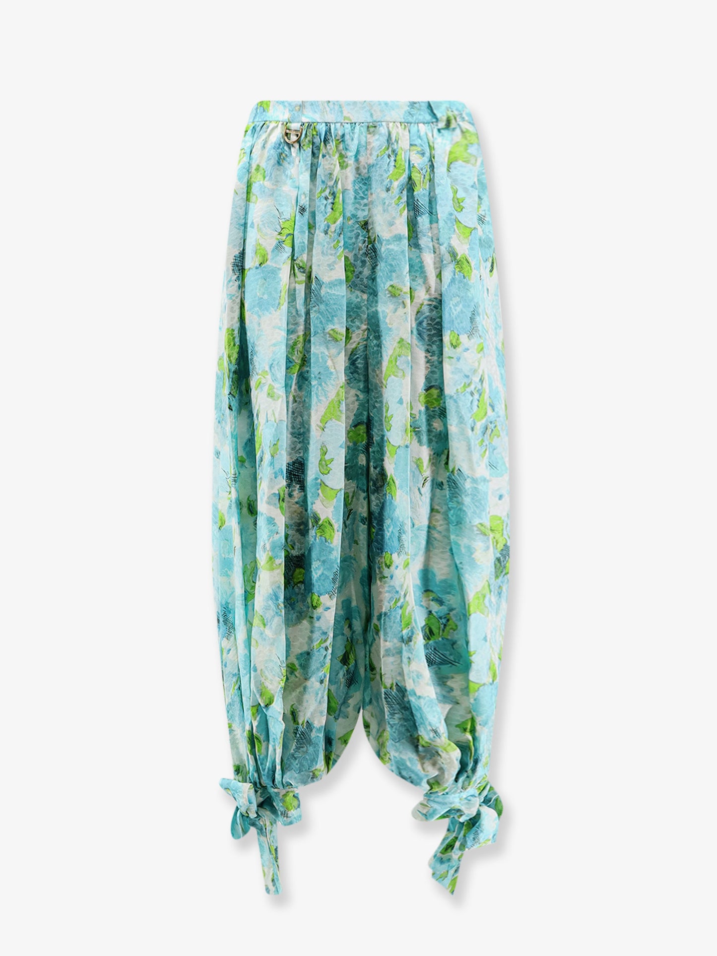 Harem multicolor silk trousers