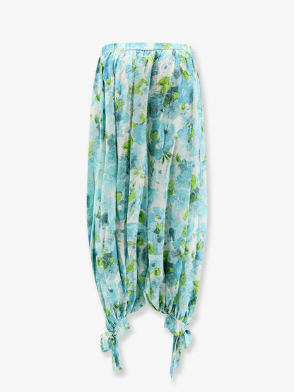 Harem multicolor silk trousers thumbnail