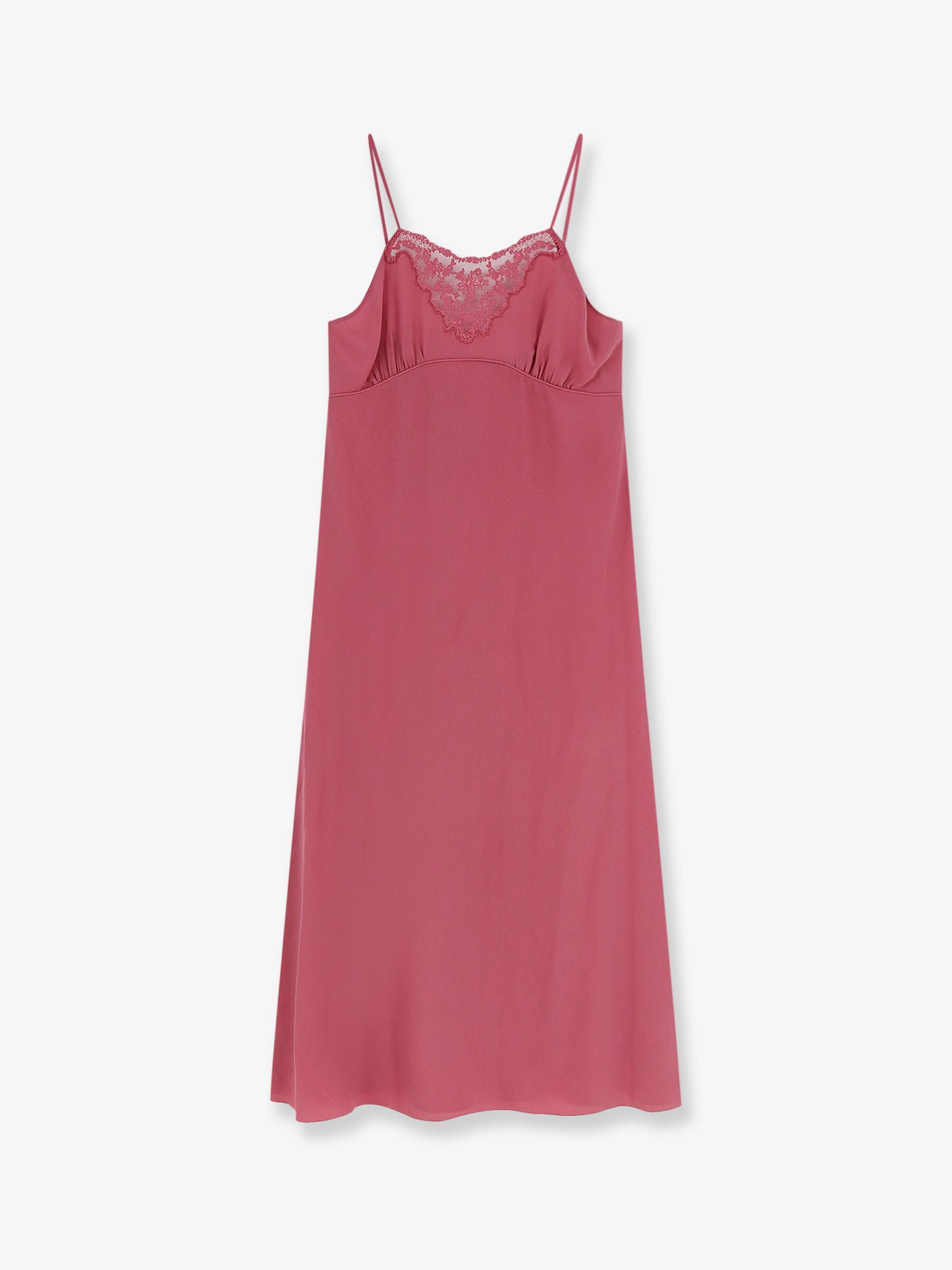 Silk long slipdress