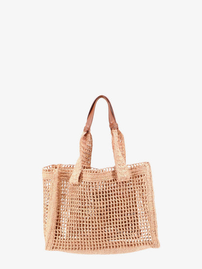 East-West Summer Banana Raffia Shoulder Bag thumbnail