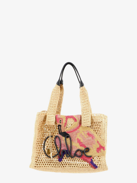 East-West Summer Banana Raffia Shoulder Bag