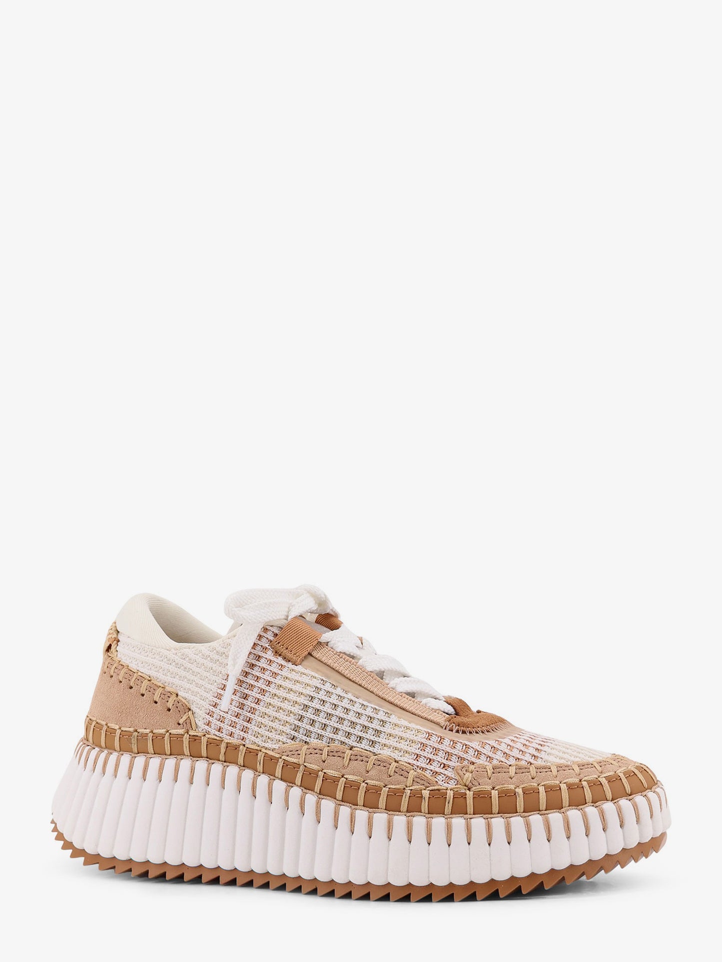 Mesh Nama low-top sneakers with suede inserts