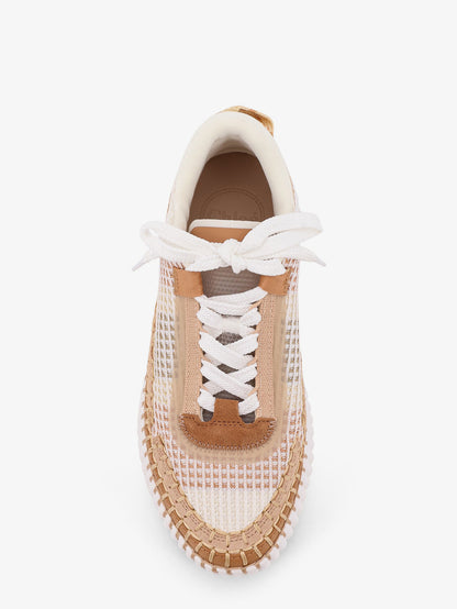 Mesh Nama low-top sneakers with suede inserts thumbnail