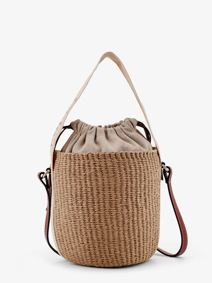 Woody raffia bucket bag thumbnail