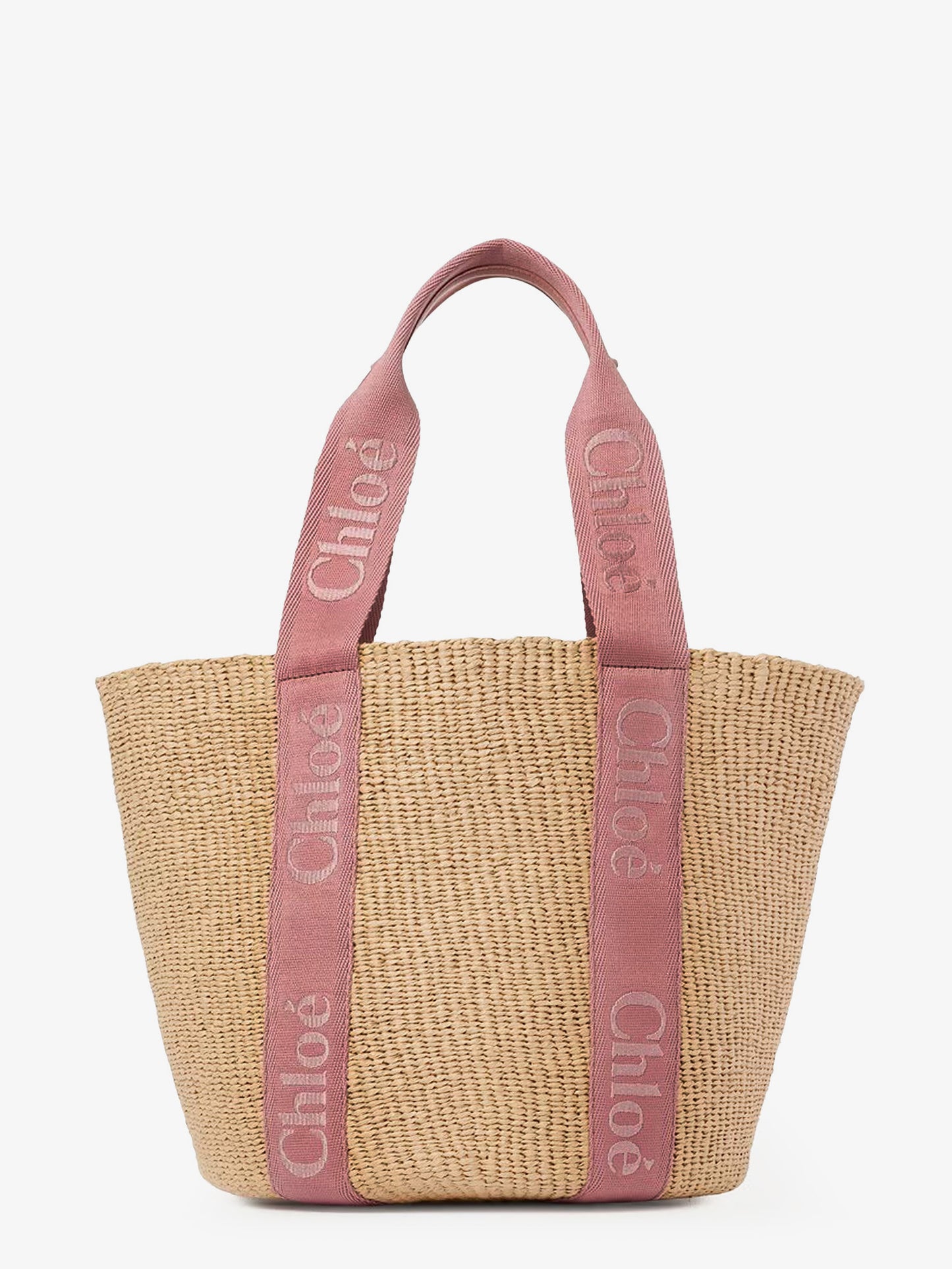 Woody Raffia Shoulder Bag