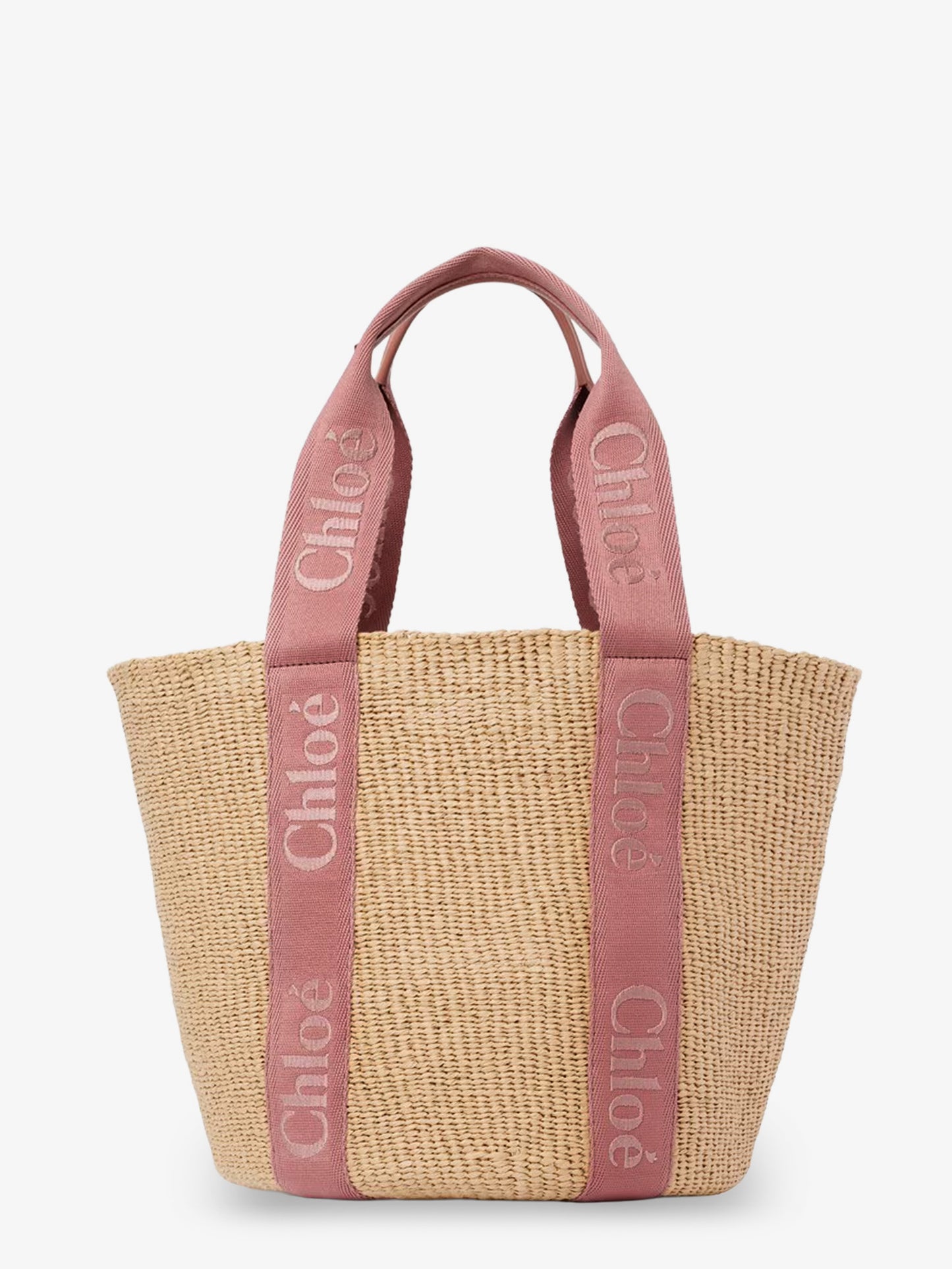 Woody Raffia Shoulder Bag