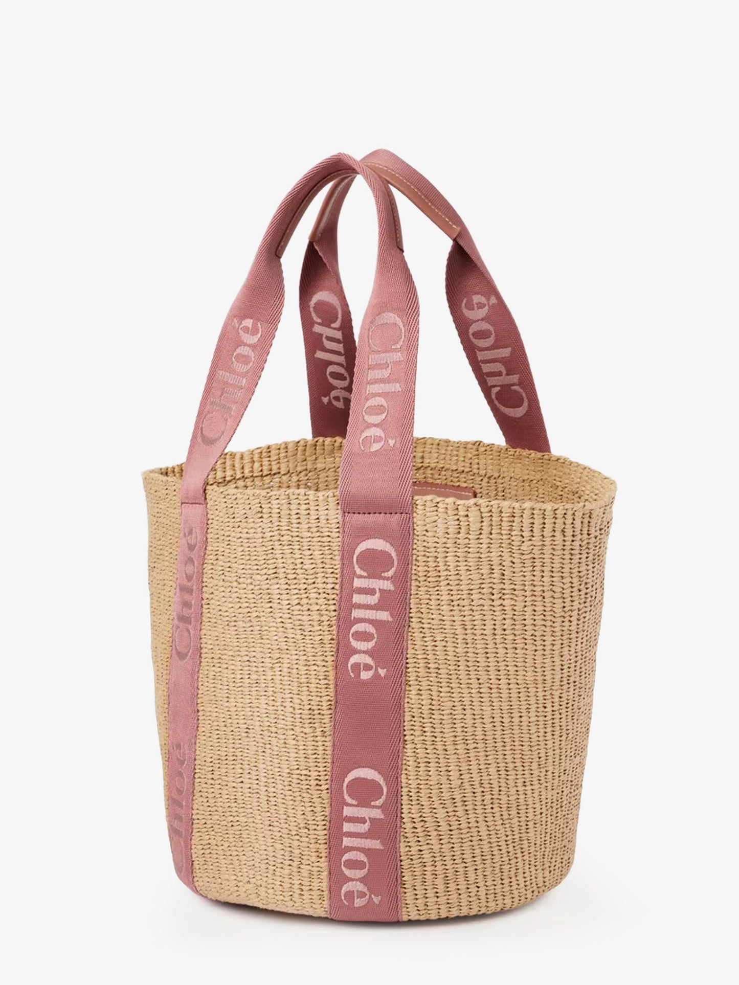 Woody Raffia Shoulder Bag