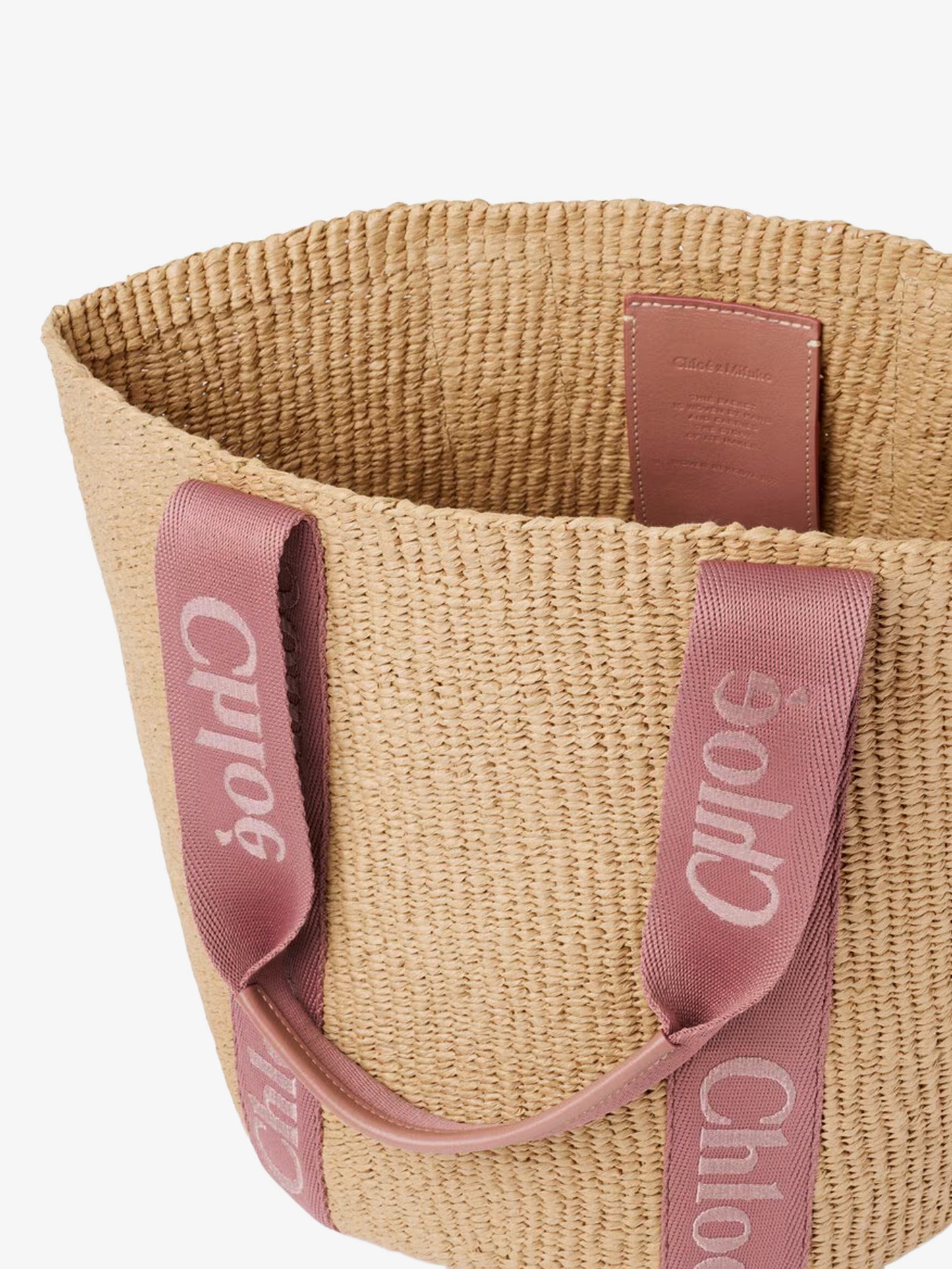 Woody Raffia Shoulder Bag
