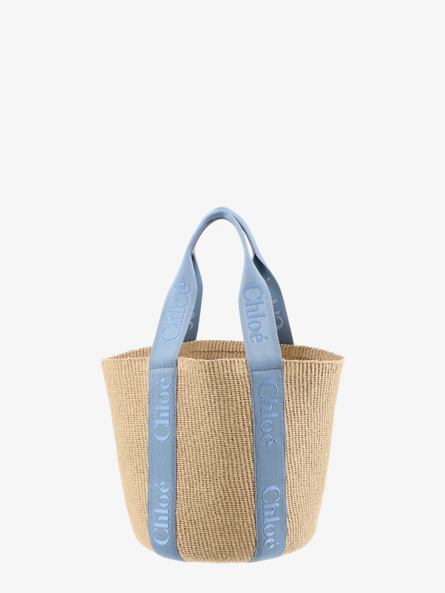 Woody Raffia Shoulder Bag