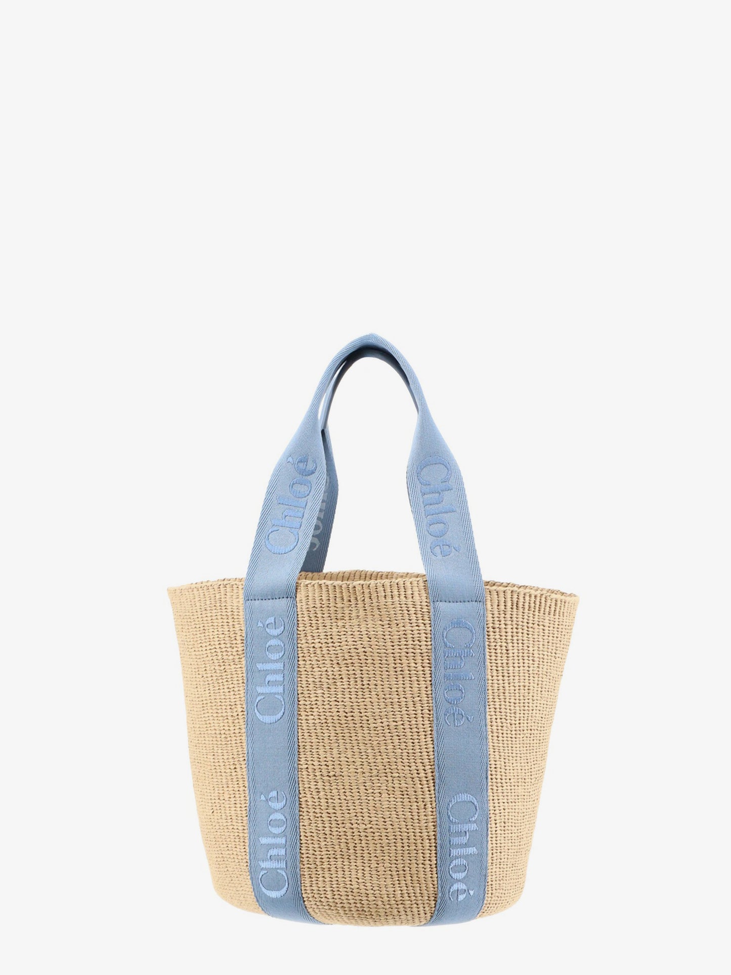 Woody Raffia Shoulder Bag