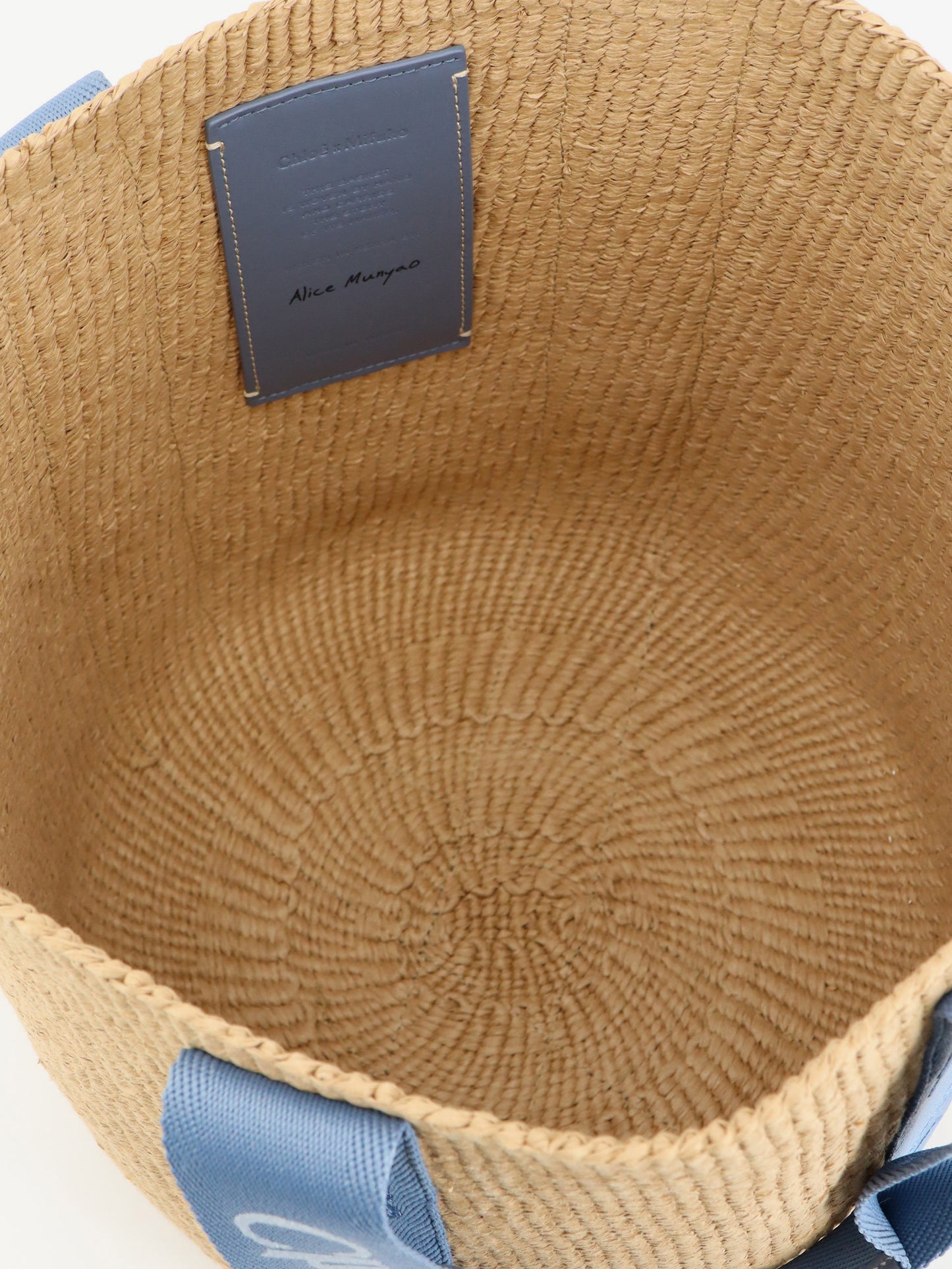 Woody Raffia Shoulder Bag