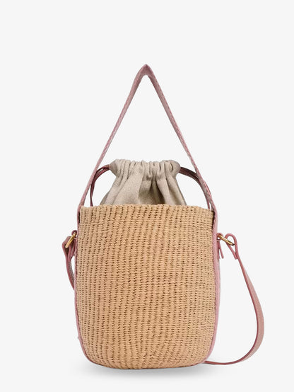 Borsa a secchiello Woody in rafia thumbnail