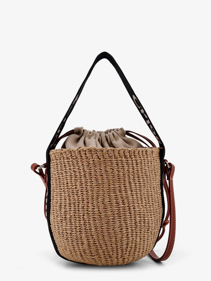 Woody raffia bucket bag thumbnail