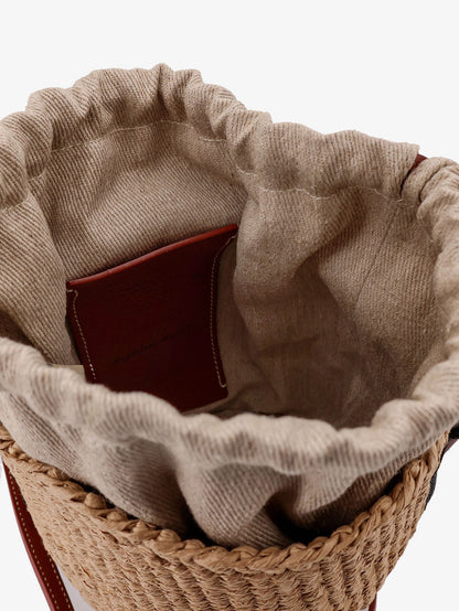 Woody raffia bucket bag thumbnail