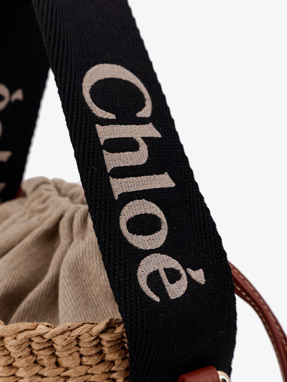 Woody raffia bucket bag thumbnail