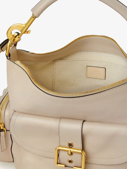 Medium Double Carry leather shoulder bag thumbnail