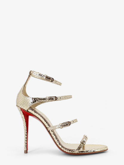 Millenium 100 python leather sandals thumbnail