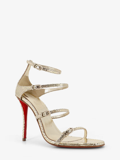 Millenium 100 python leather sandals thumbnail