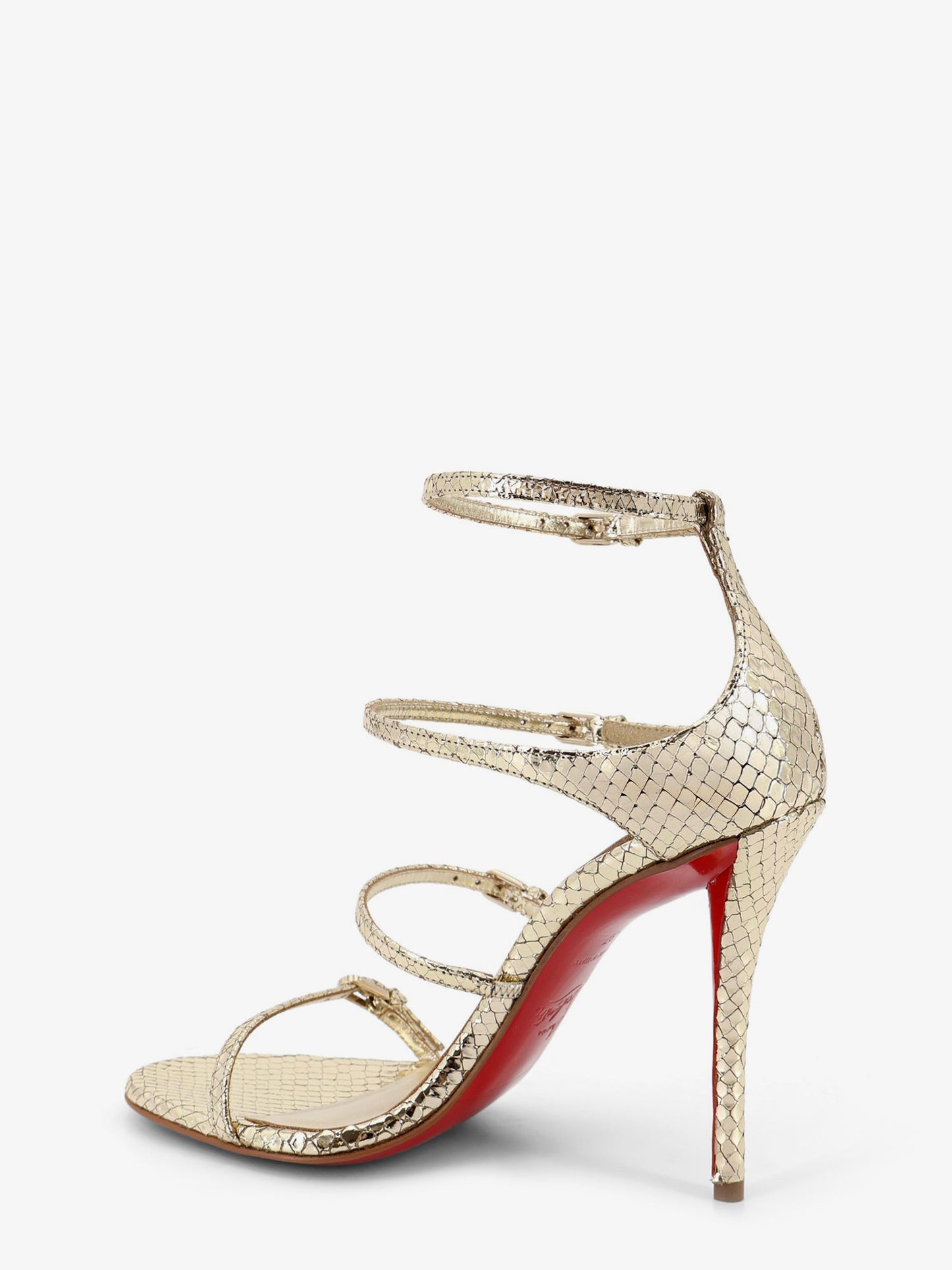 Millenium 100 python leather sandals