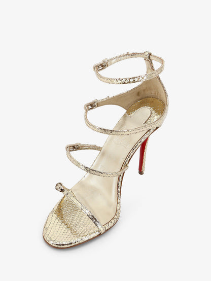 Millenium 100 python leather sandals thumbnail