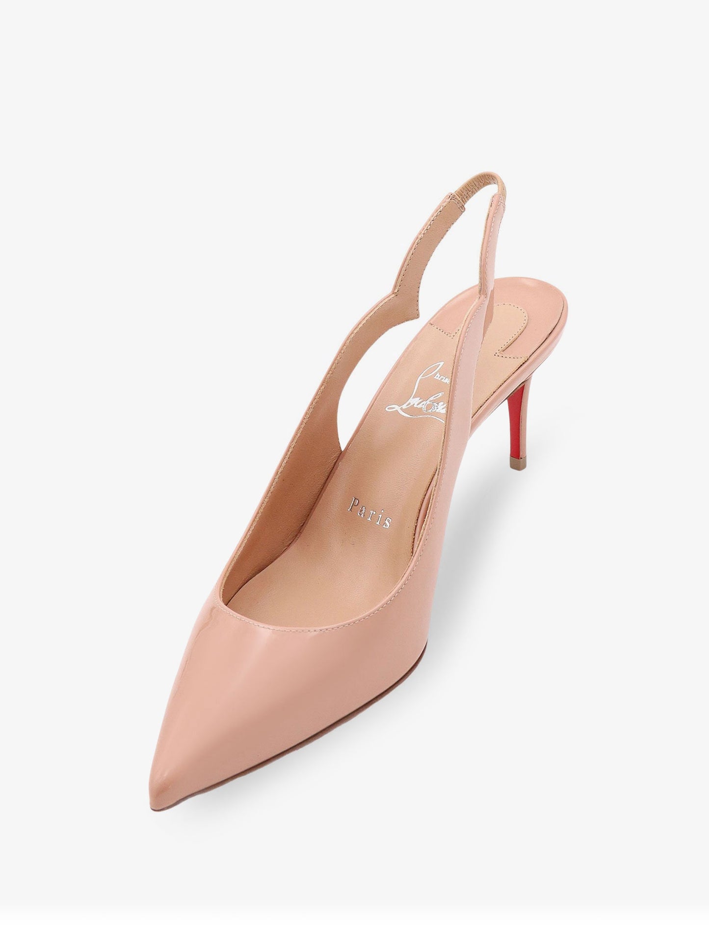 Hot Chick patent leather slingback décolleté