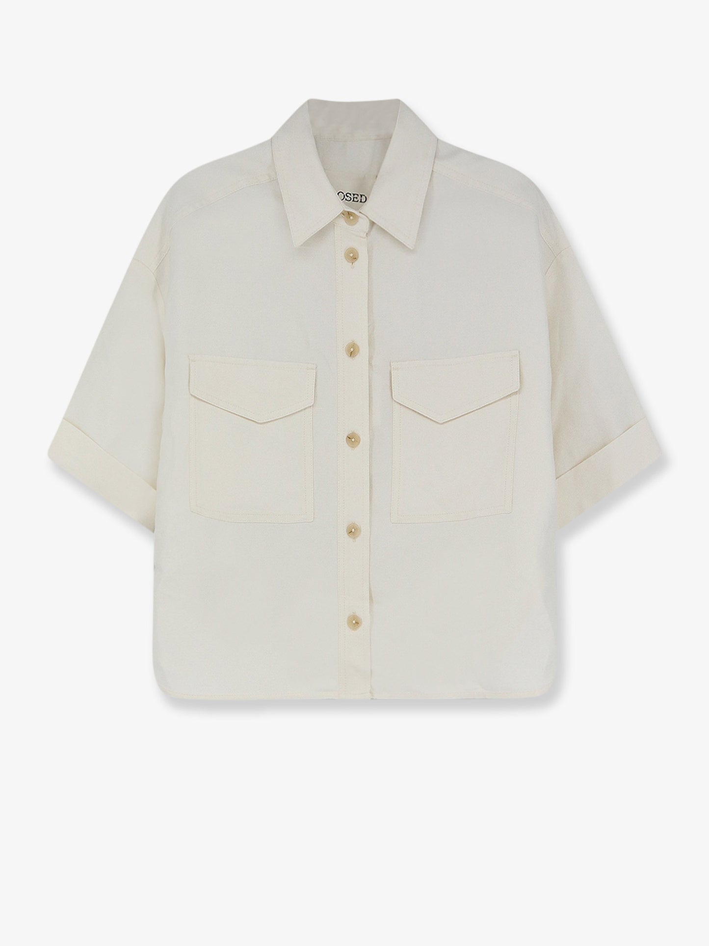 Linen and viscose shirt