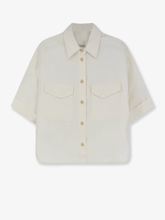 Linen and viscose shirt