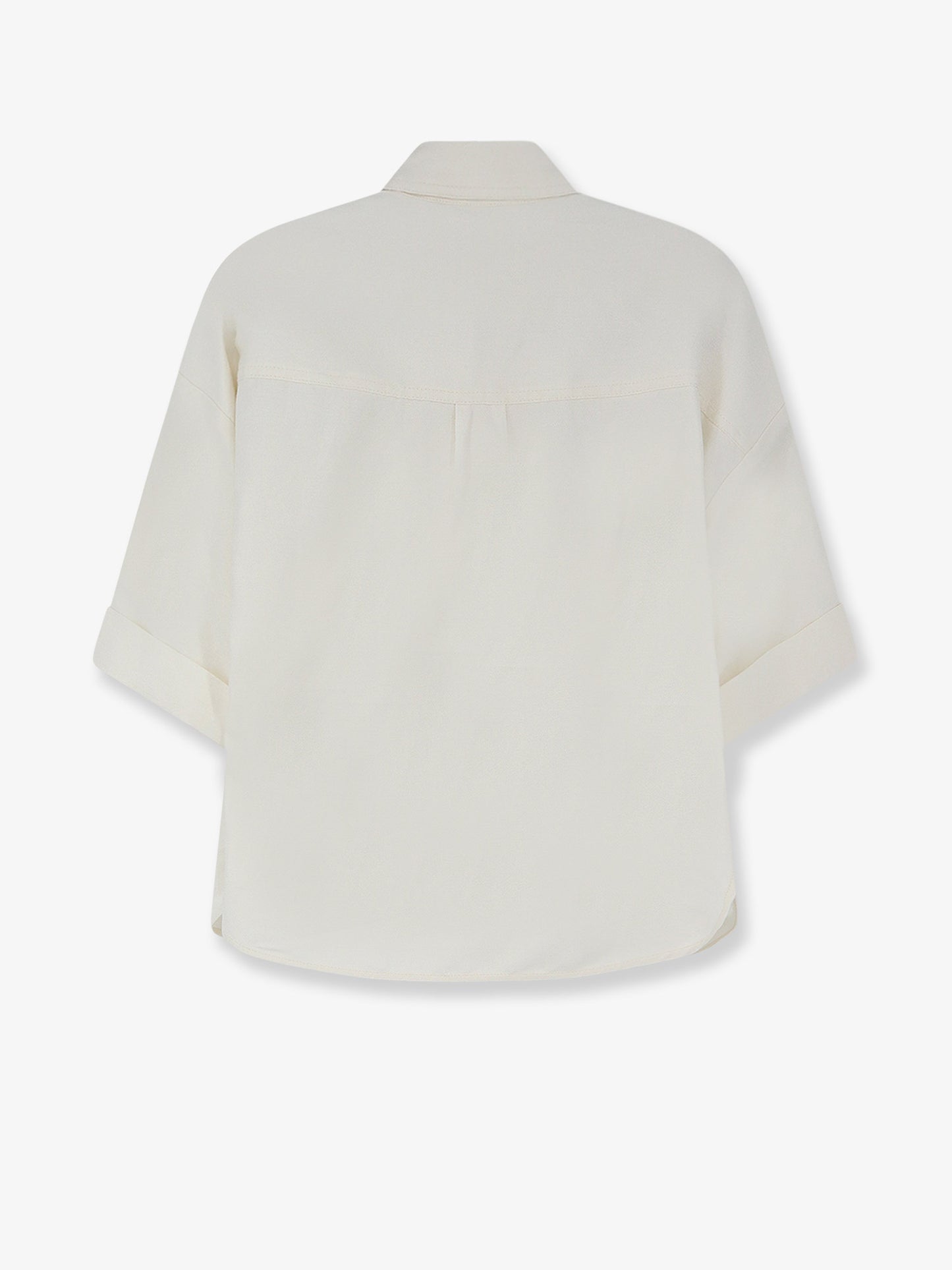 Linen and viscose shirt