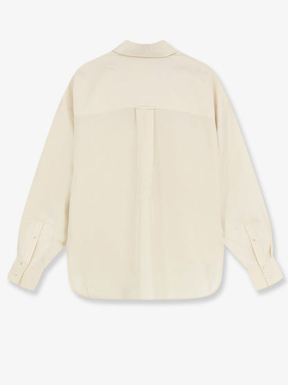 Cropped silk shirt thumbnail