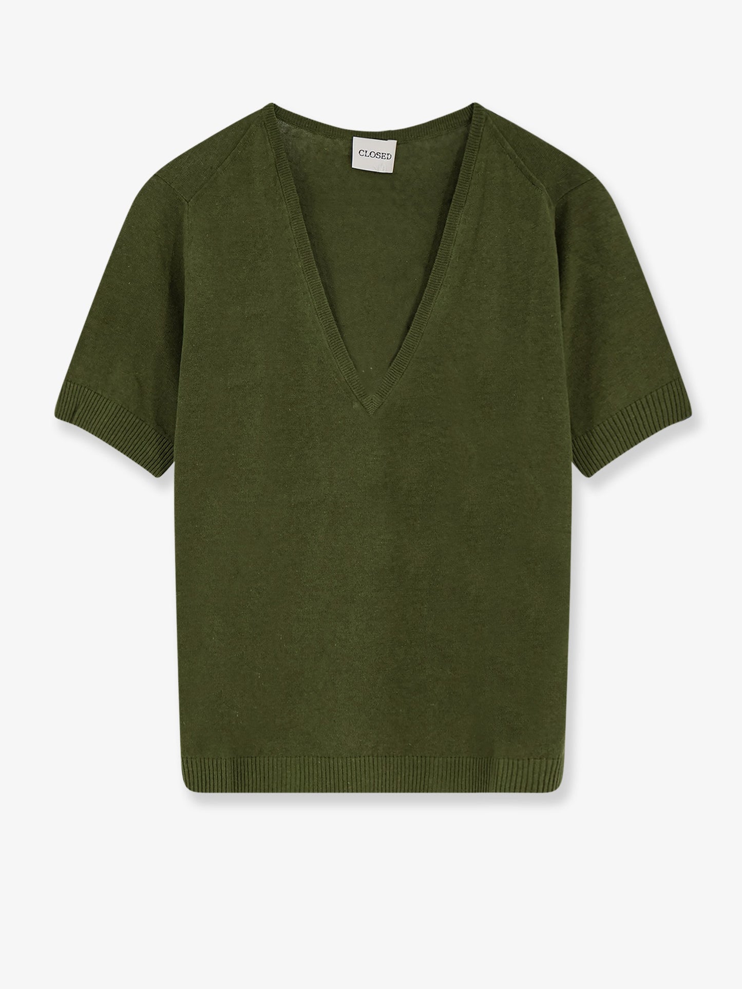 Linen and cotton blend sweater