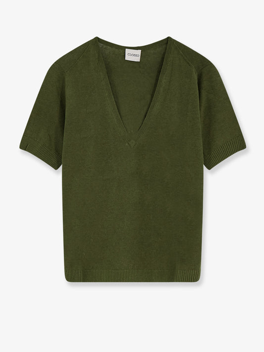 Linen and cotton blend sweater