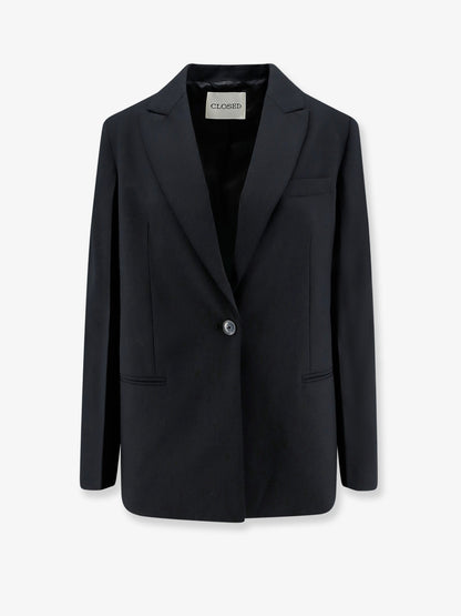 Virgin wool blend blazer thumbnail