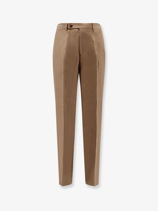 Regular linen trousers