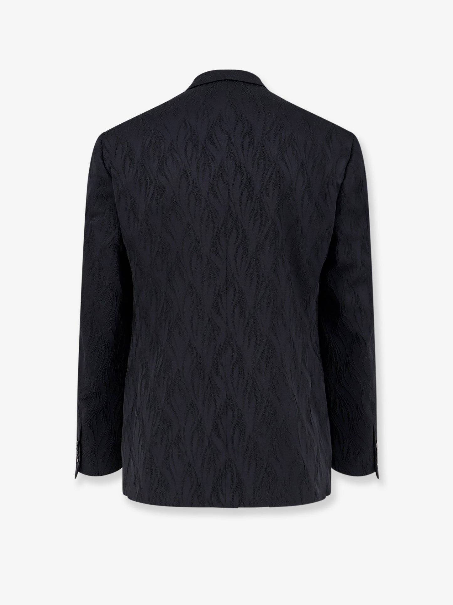 Single-breasted blazer with embroidery