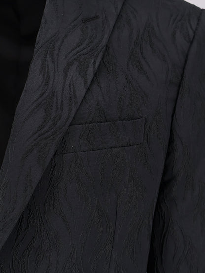 Single-breasted blazer with embroidery thumbnail